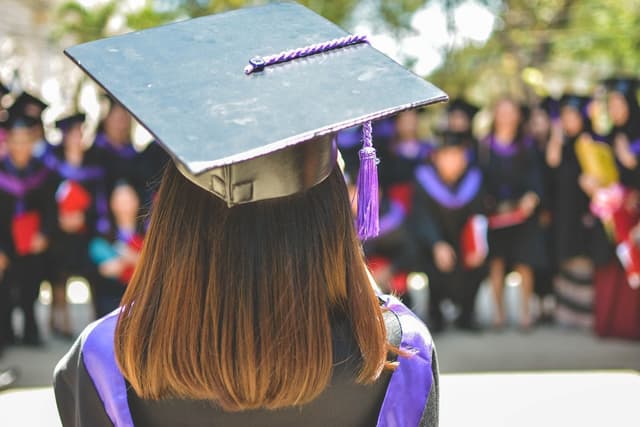 Graduates celebrating their university achievement